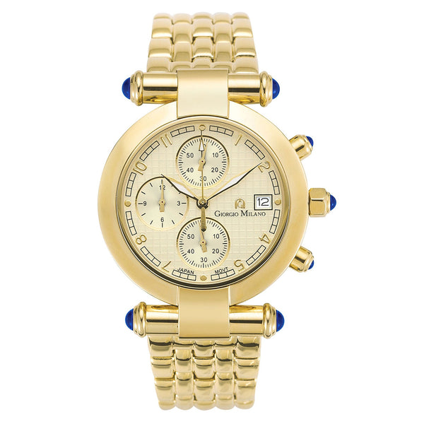Giorgio Milano Stainless Steel Gold Dial Chronograph Women's Watch - 931SG05