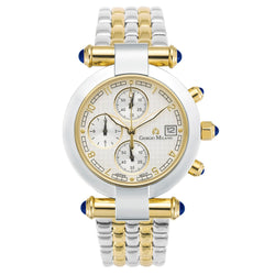 Giorgio Milano Two-Tone Steel White Dial Chronograph Women's Watch - 931STG02
