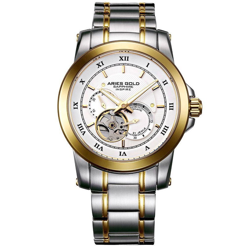 Aries Gold Forza Elegant Stainless Steel Men's Watch - G9001 2tg-w