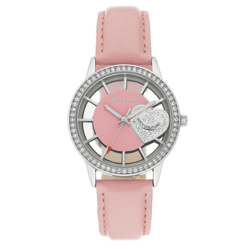 Juicy Couture Light Pink Leather with Swarovski Crystals Ladies Watch - JC1133PKPK