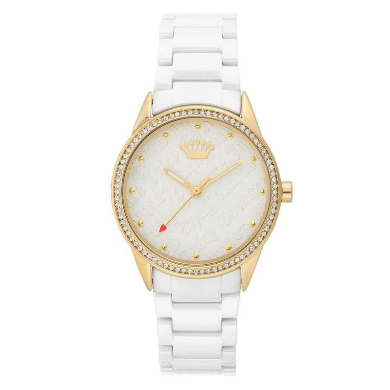 Juicy Couture White Dial with Swarovski Crystals Ladies Watch - JC1172WTWT