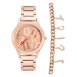 Juicy Couture Ladies Rose Gold Watch & Bracelet with Charms - JC1146RGST