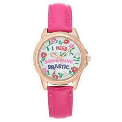 Juicy Couture White Dial with Floral Pattern Ladies Watch - JC1258RGHP