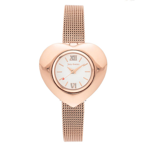 Juicy Couture Rose Gold Mesh with Interchangeable Bezel Women's Watch - JC1262INST