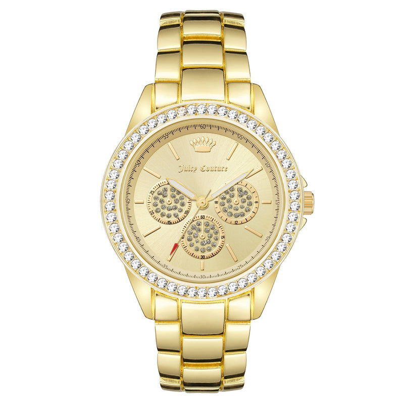 Juicy Couture Gold Mixed Metal Light Dial Women's Watch - JC1284CHGB
