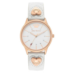 Juicy Couture White Leather Women's Watch - JC1306RGWT