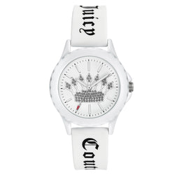 Juicy Couture White Silicone White Dial Women's Watch - JC1325WTWT