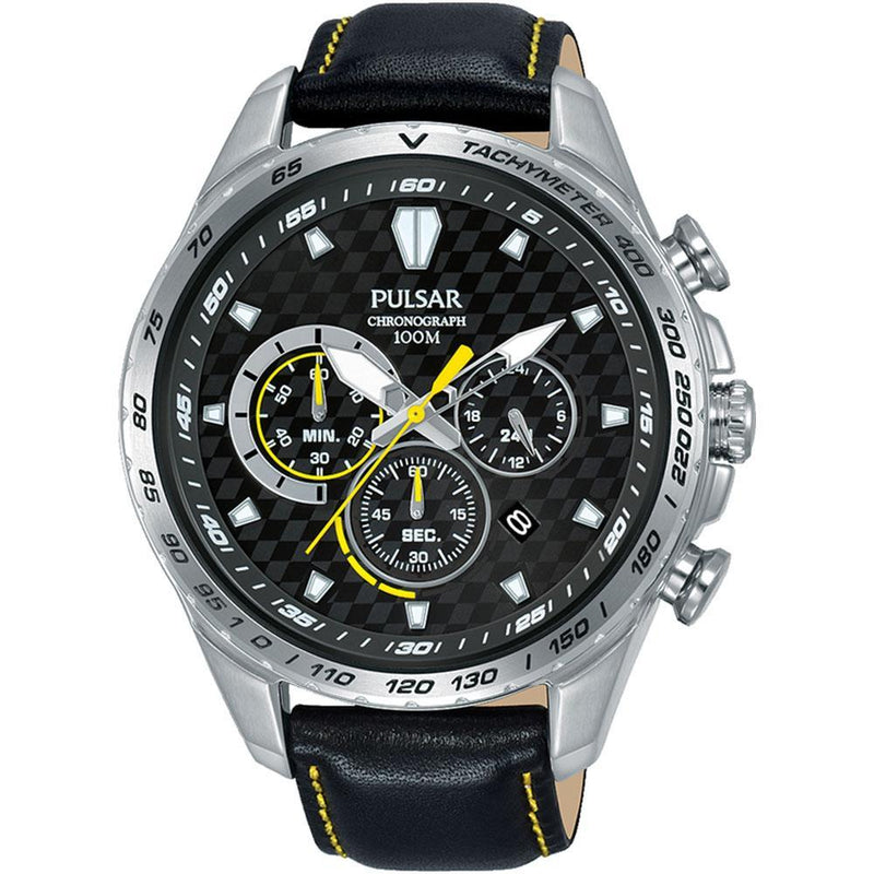 Pulsar Supercars Leather Men's Watch -  PT3981X