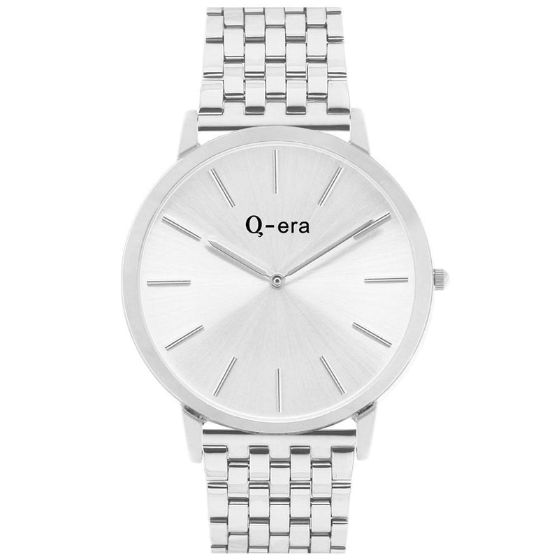 Q-Era Silver  Steel Men's Watch - QV2805-6