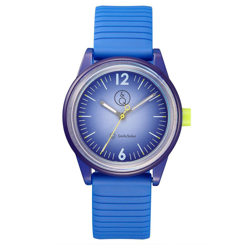 Q&Q SmileSolar Blue Solar Unisex Watch - RP18J010Y