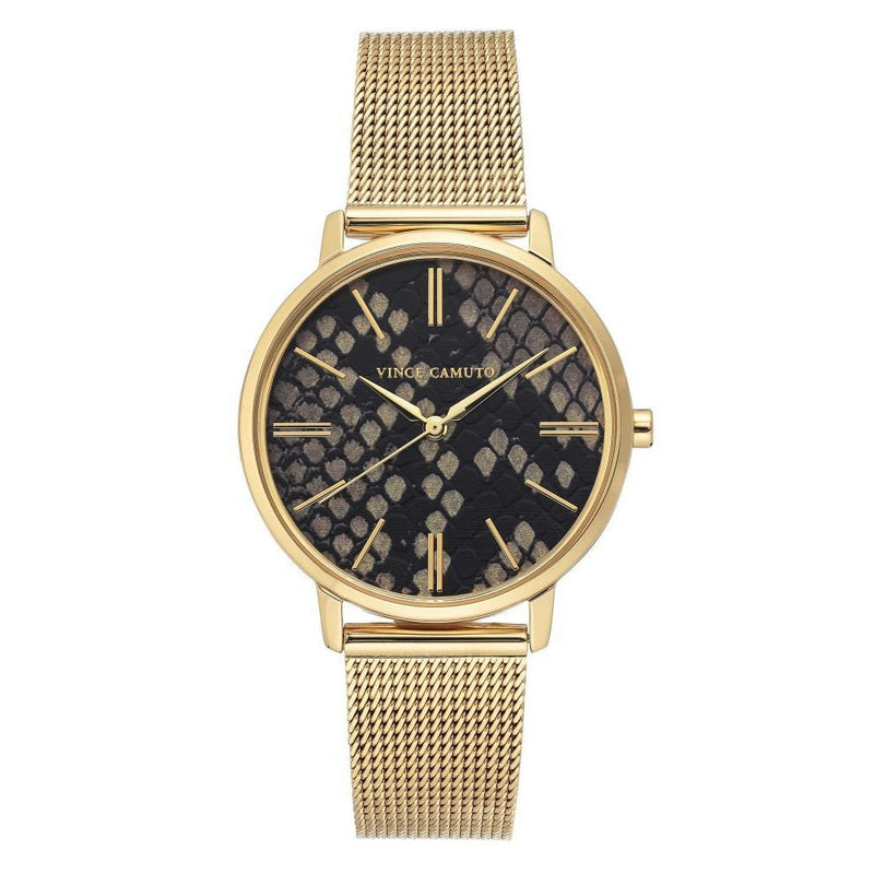 Vince Camuto Gold Mesh Ladies Watch - VC5344BKGB