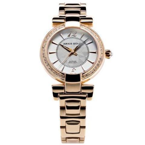 Aries Gold Ladies Enchant Quartz Watch - L-500-G-WHITE